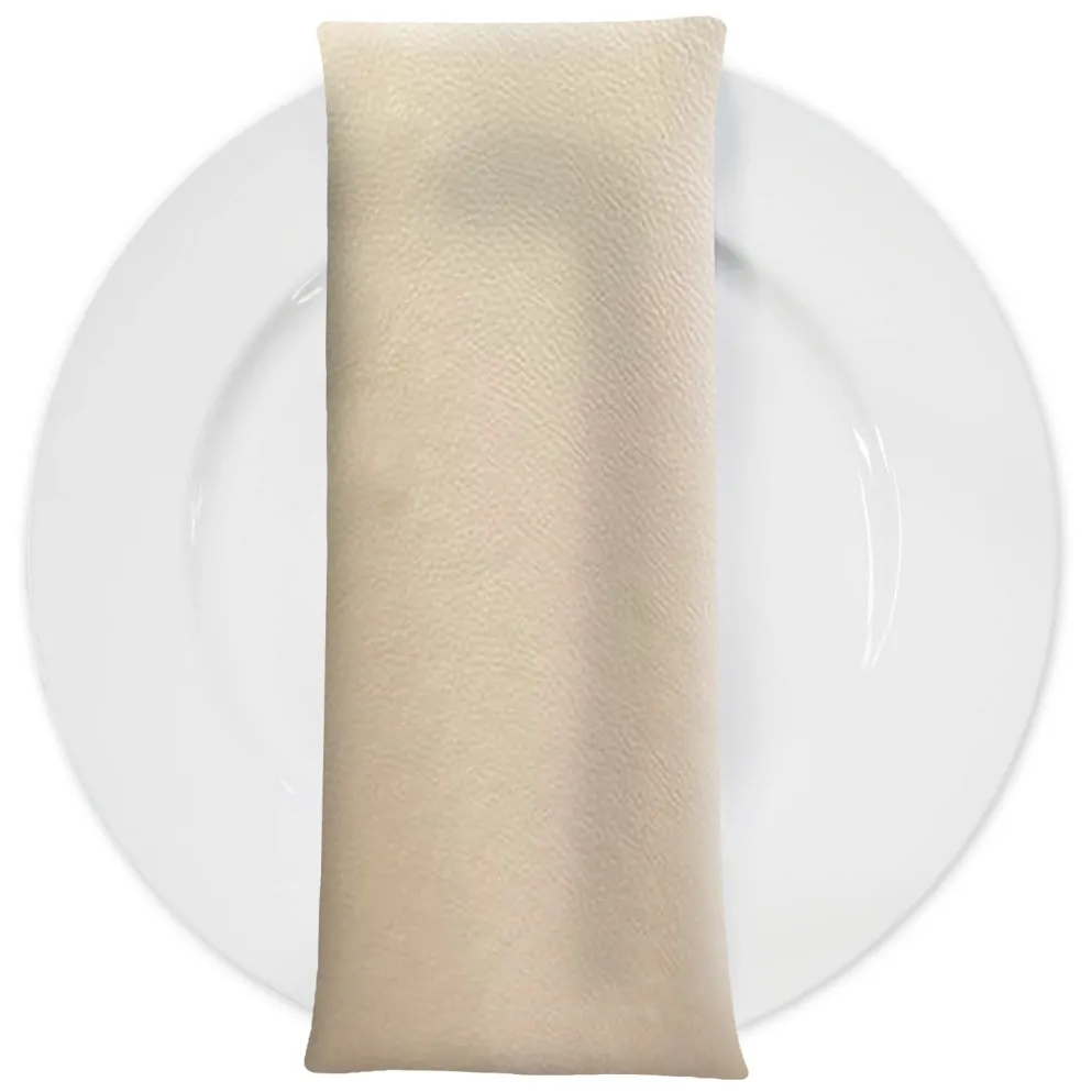 Deco Leather Table Napkin in Cream