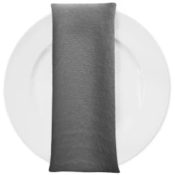 Deco Leather Table Napkin in Grey