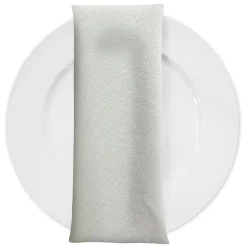 Deco Leather Table Napkin in White
