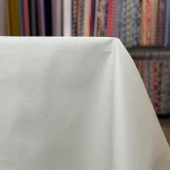 Deco Leather Table Runner in White