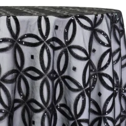 Delano Sequins Table Linen in Black
