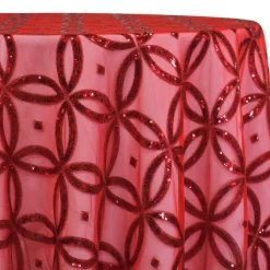 Delano Sequins Table Linen in Red