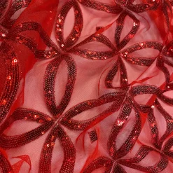 Delano Sequins Table Linen in Red