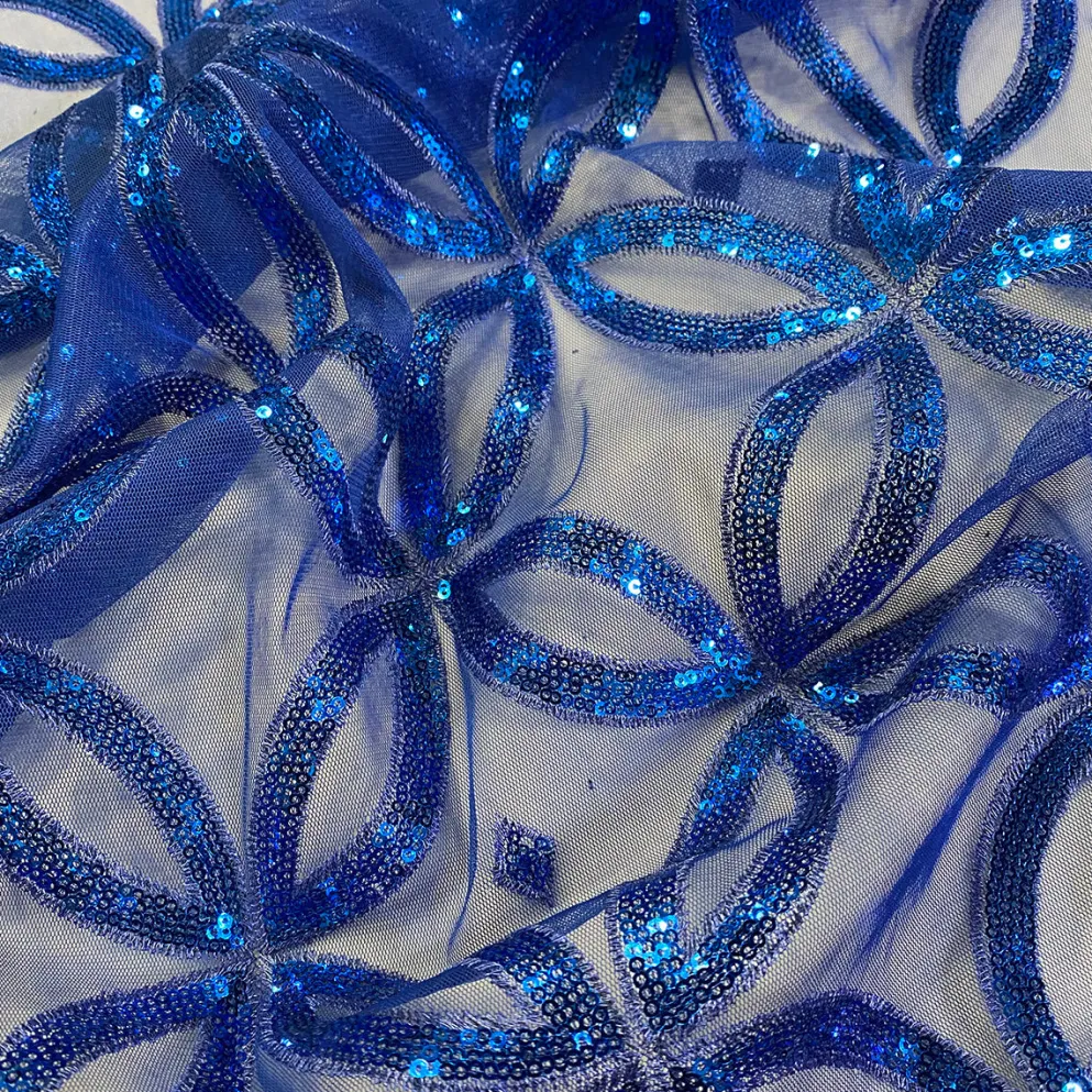 Delano Sequins Table Linen in Royal