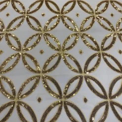 Delano Sequins Table Linen in Gold