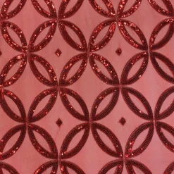 Delano Sequins Table Runner in Red