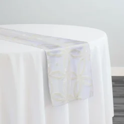 Delano Sequins Table Runner in Ivory