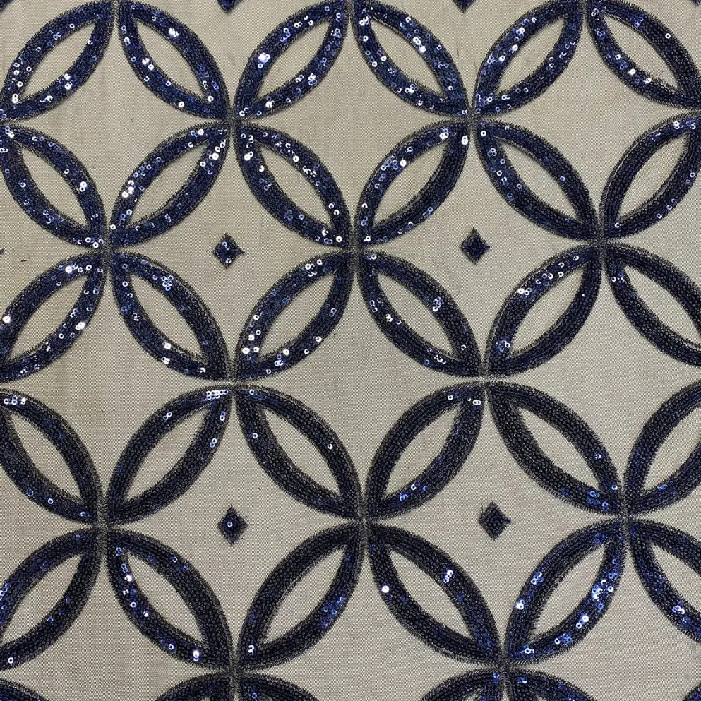 Delano Sequins Table Runner in Navy