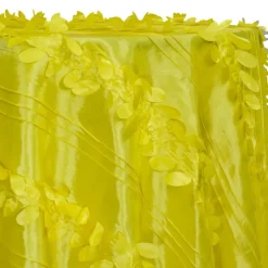 Diagonal Taffeta Table Linen in Yellow