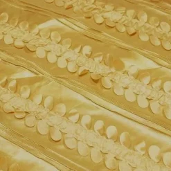 Diagonal Taffeta Table Linen in Gold