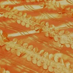 Diagonal Taffeta Table Linen in Orange