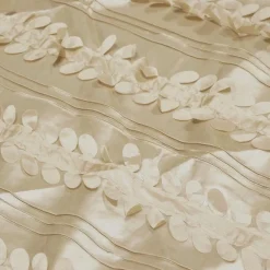 Diagonal Taffeta Table Linen in Taupe Gold