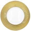 Dotted - Glass Charger Plate in Gold (Item # 0027)