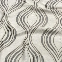 Eclipse Jacquard (Reversible) Table Linen in Silver