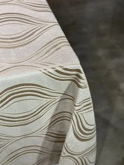 Eclipse Jacquard (Reversible) Table Linen in Taupe