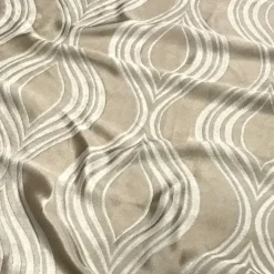 Eclipse Jacquard (Reversible) Table Linen in Taupe