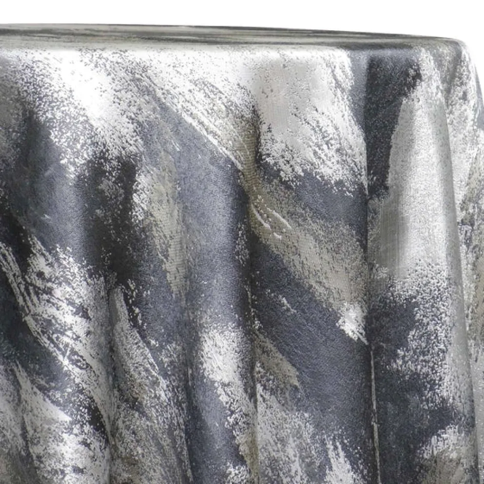 Element Jacquard Table Linen in Silver
