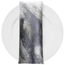 Element Jacquard Table Napkin in Silver