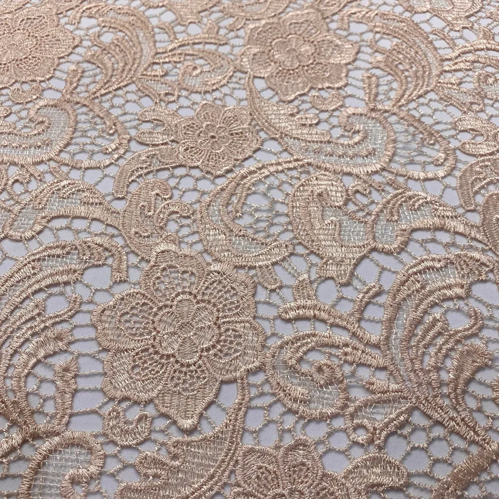 English Lace Table Linen in Champagne