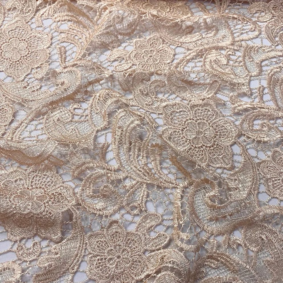 English Lace Table Linen in Champagne