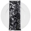 English Lace (w/ Poly Lining) Table Napkin in Black