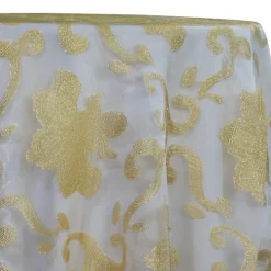 Fleur De Lis Table Linen in Gold