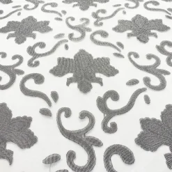 Fleur De Lis Table Linen in Silver