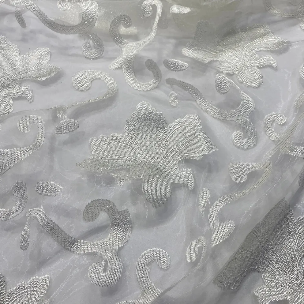 Fleur De Lis Table Linen in White
