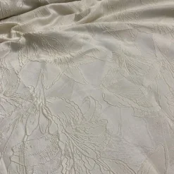 Floral Reef Jacquard Table Linen in Ivory