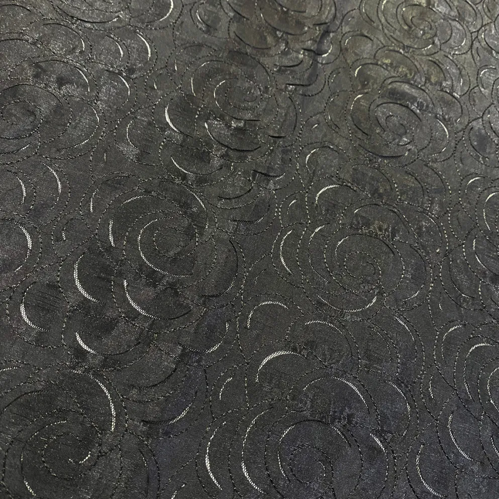 Flora Rose Table Linen in Black