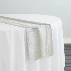 Flora Rose Table Runner in Ivory