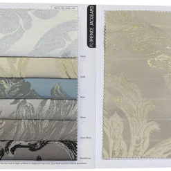 Florence Jacquard Table Linen in Silver