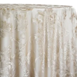 Florence Jacquard Table Linen in Gold