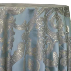 Florence Jacquard Table Linen in Blue