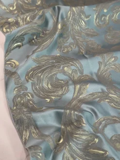 Florence Jacquard Table Linen in Blue