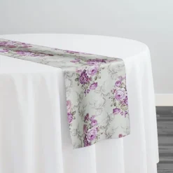 French Floral Table Runner in Blush