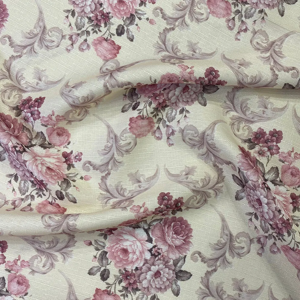 French Floral Table Runner in Blush