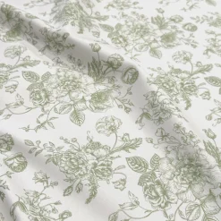 French Toile (Poly Print) Table Runner in Sage