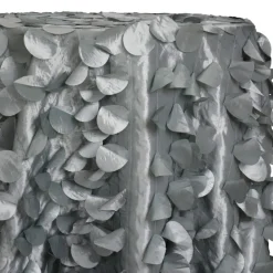 Funzie (Circle Hanging) Taffeta Table Linen in Silver