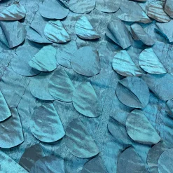 Funzie (Circle Hanging) Taffeta Table Runner in Teal