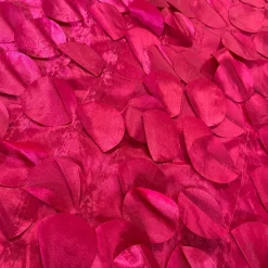 Funzie (Circle Hanging) Taffeta Table Runner in Fuchsia