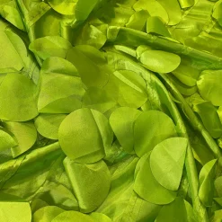 Funzie (Circle Hanging) Taffeta Table Runner in Lime