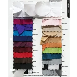 Funzie (Circle Hanging) Taffeta Table Runner in Burgundy