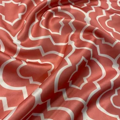Gatsby Print (Lamour) Table Linen in Coral