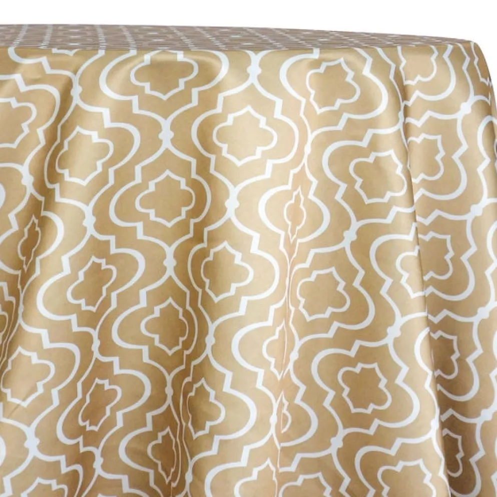 Gatsby Print (Lamour) Table Linen in Khaki