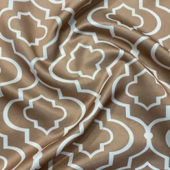 Gatsby Print (Lamour) Table Linen in Taupe