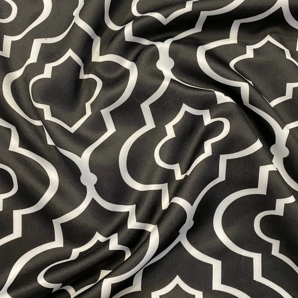 Gatsby Print (Lamour) Table Linen in Black