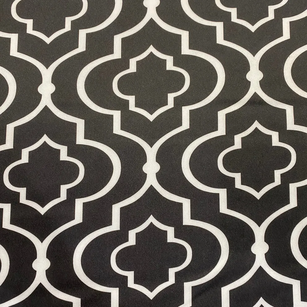 Gatsby Print (Lamour) Table Linen in Black