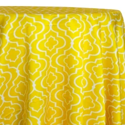 Gatsby Print (Lamour) Table Linen in Yellow