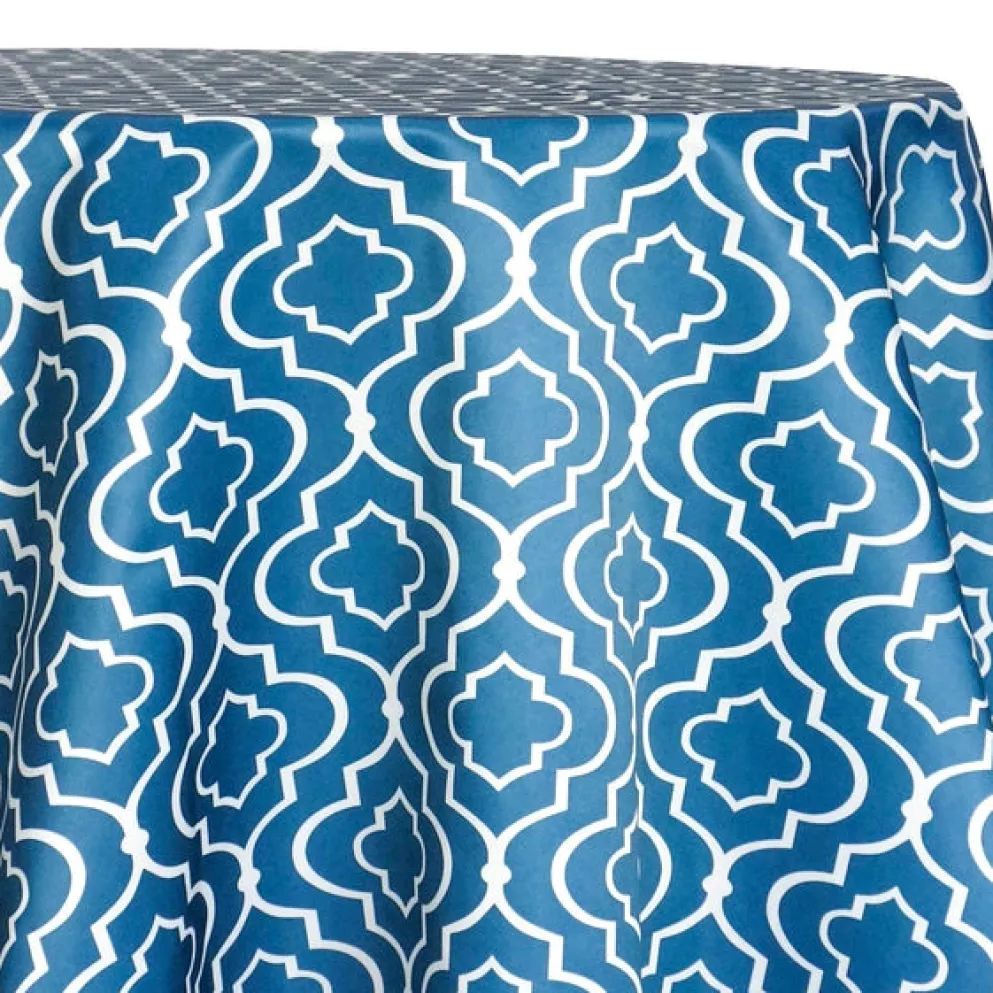 Gatsby Print (Lamour) Table Linen in Teal